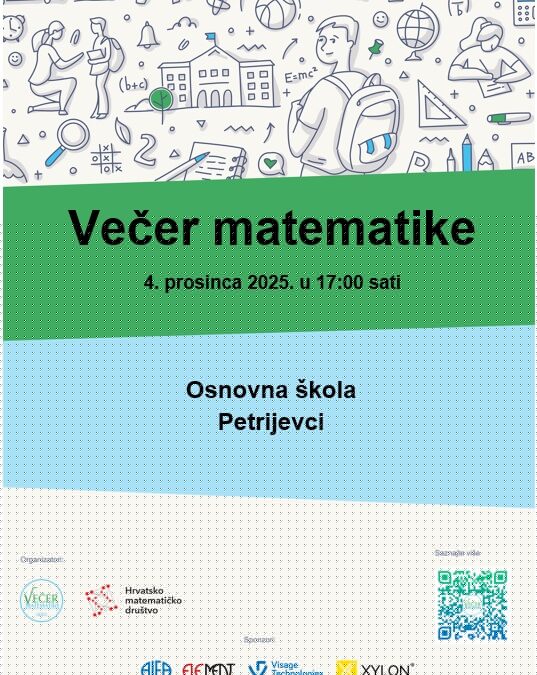 Poziv za Večer matematike 2025
